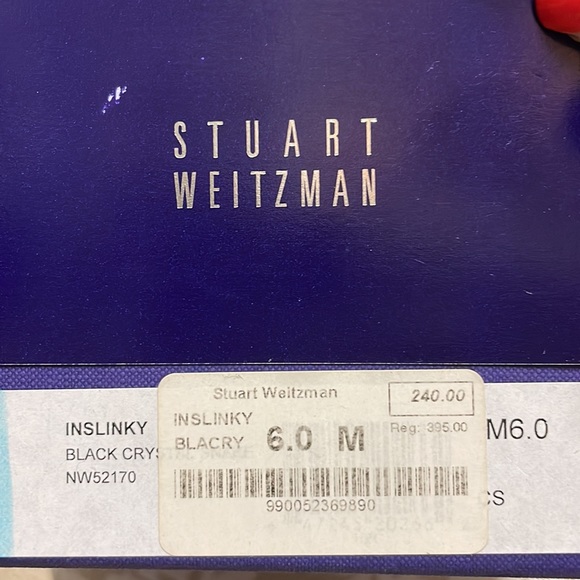 Stuart Weitzman Patent leather pumps in dark purplish blue, 5 inch heels. - Picture 5 of 5